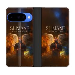 Housse cuir portefeuille Pour Google Pixel 10 Pro Musique Slimane Ange