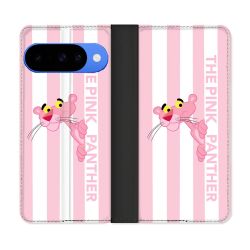 Housse cuir portefeuille Pour Google Pixel 10 Pro Panthere Rose