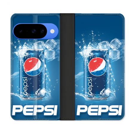 Housse cuir portefeuille Pour Google Pixel 10 Pro Pepsi