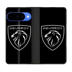 Housse cuir portefeuille Pour Google Pixel 10 Pro Peugeot