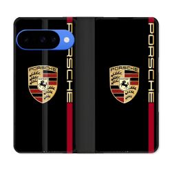 Housse cuir portefeuille Pour Google Pixel 10 Pro Porsche Line