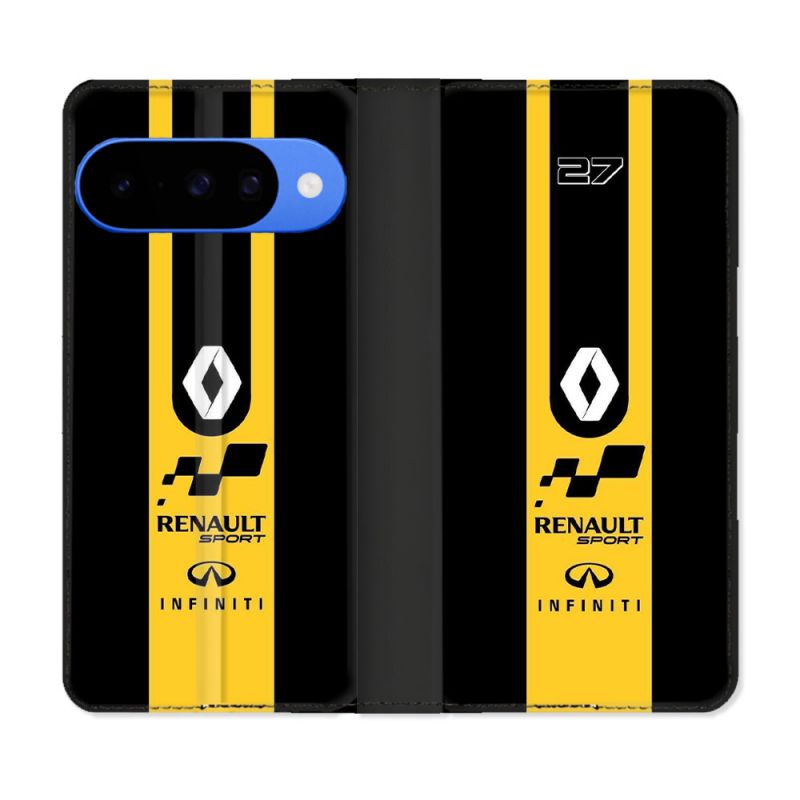 Housse cuir portefeuille Pour Google Pixel 10 Pro Renault