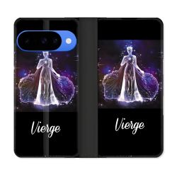 Housse cuir portefeuille Pour Google Pixel 10 Pro Signe Zodiaque 2 Vierge