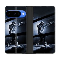 Housse cuir portefeuille Pour Google Pixel 10 Pro Sport Boxe Poing