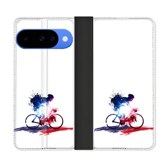 Housse cuir portefeuille Pour Google Pixel 10 Pro Sport Cyclisme France