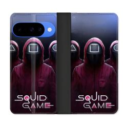 Housse cuir portefeuille Pour Google Pixel 10 Pro Squid Game