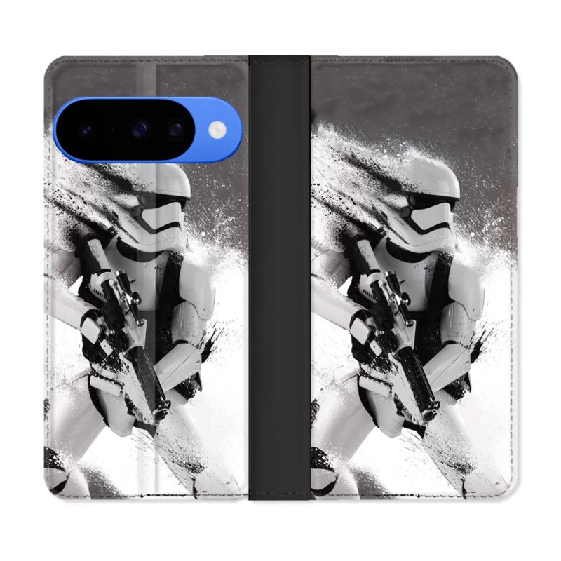 Housse cuir portefeuille Pour Google Pixel 10 Pro Star Wars - Trooper