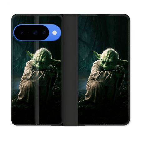Housse cuir portefeuille Pour Google Pixel 10 Pro Star Wars - Yoda sombre