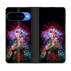 Housse cuir portefeuille Pour Google Pixel 10 Pro Stranger Things Affiche 3