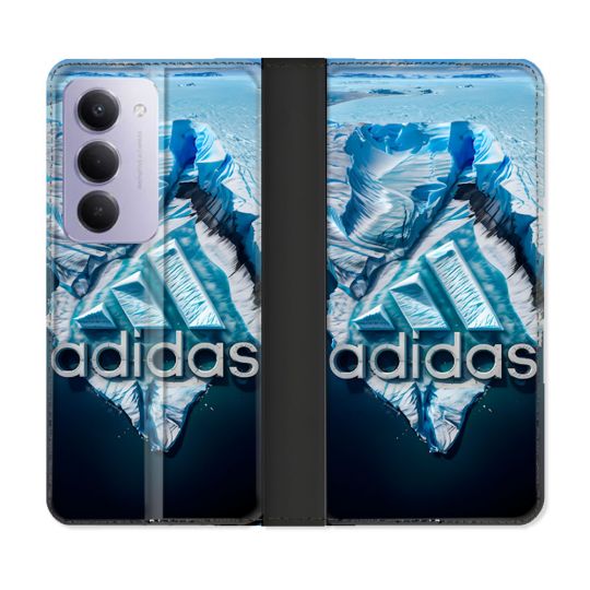 Housse cuir portefeuille Pour Xiaomi Redmi 15 5G Adidas Iceberg