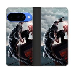 Housse cuir portefeuille Pour Google Pixel 10 Pro Venom