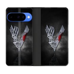Housse cuir portefeuille Pour Google Pixel 10 Pro Viking