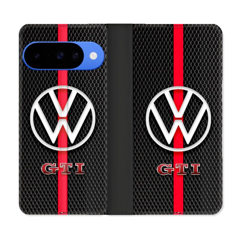 Housse cuir portefeuille Pour Google Pixel 10 Pro Volkwagen Line