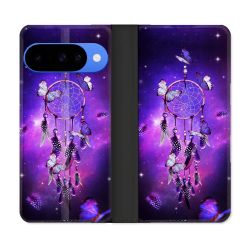 Housse cuir portefeuille Pour Google Pixel 10 Pro Zen Attrape Reve Papillon