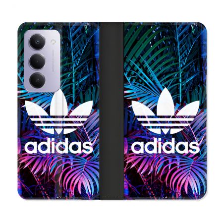 Housse cuir portefeuille Pour Xiaomi Redmi 15 5G Adidas Palmier