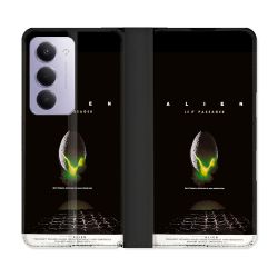 Housse cuir portefeuille Pour Xiaomi Redmi 15 5G Alien Affiche