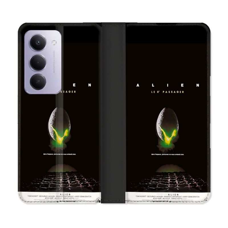 Housse cuir portefeuille Pour Xiaomi Redmi 15 5G Alien Affiche