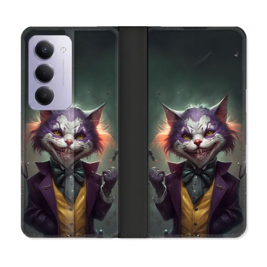 Housse cuir portefeuille Pour Xiaomi Redmi 15 5G Animal Chat Joker