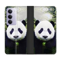 Housse cuir portefeuille Pour Xiaomi Redmi 15 5G Animal Panda Color