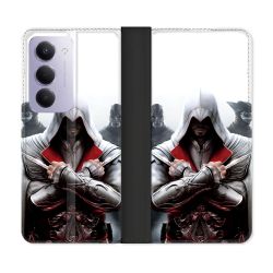 Housse cuir portefeuille Pour Xiaomi Redmi 15 5G Assassin Creed Mask