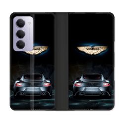 Housse cuir portefeuille Pour Xiaomi Redmi 15 5G Aston Martin