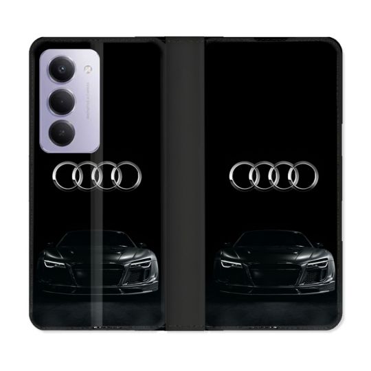 Housse cuir portefeuille Pour Xiaomi Redmi 15 5G Audi