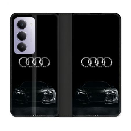 Housse cuir portefeuille Pour Xiaomi Redmi 15 5G Audi