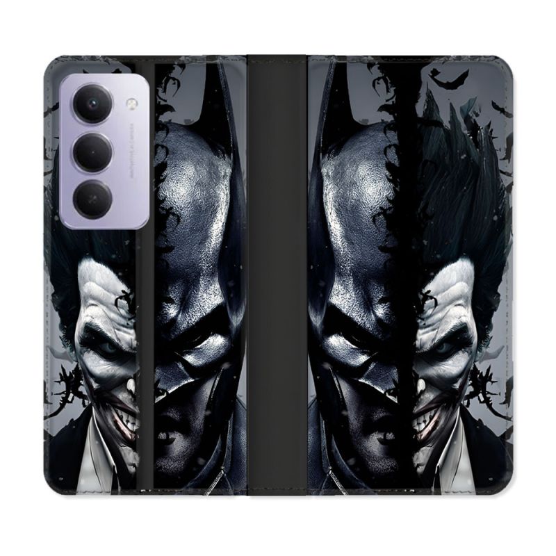 Housse cuir portefeuille Pour Xiaomi Redmi 15 5G Batman Joker