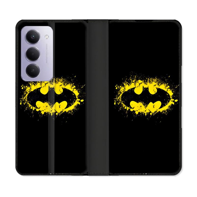 Housse cuir portefeuille Pour Xiaomi Redmi 15 5G Batman Logo
