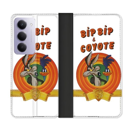 Housse cuir portefeuille Pour Xiaomi Redmi 15 5G Bip Bip Coyote