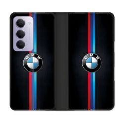 Housse cuir portefeuille Pour Xiaomi Redmi 15 5G BMW Logo