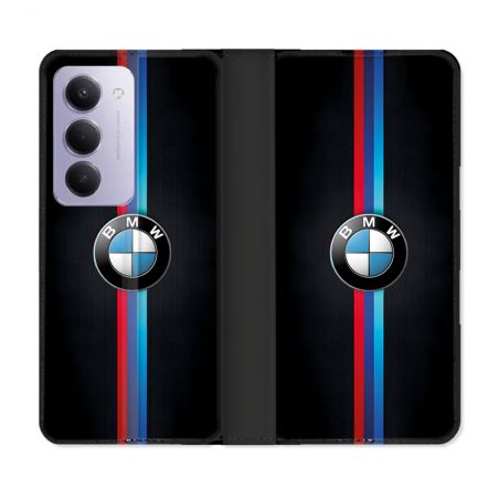 Housse cuir portefeuille Pour Xiaomi Redmi 15 5G BMW Logo