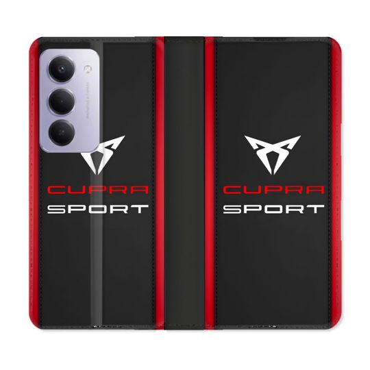 Housse cuir portefeuille Pour Xiaomi Redmi 15 5G Cupra