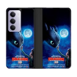 Housse cuir portefeuille Pour Xiaomi Redmi 15 5G Dragons Affiche