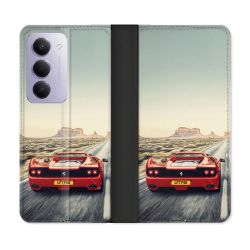 Housse cuir portefeuille Pour Xiaomi Redmi 15 5G Ferrari F50