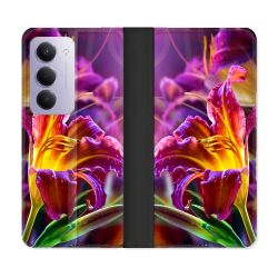 Housse cuir portefeuille Pour Xiaomi Redmi 15 5G Fleur Lys Color