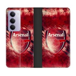 Housse cuir portefeuille Pour Xiaomi Redmi 15 5G Foot Arsenal
