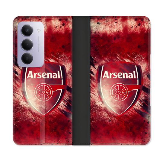 Housse cuir portefeuille Pour Xiaomi Redmi 15 5G Foot Arsenal