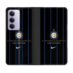 Housse cuir portefeuille Pour Xiaomi Redmi 15 5G Foot Inter Milan