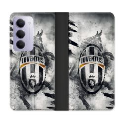 Housse cuir portefeuille Pour Xiaomi Redmi 15 5G Foot Juventus Turin