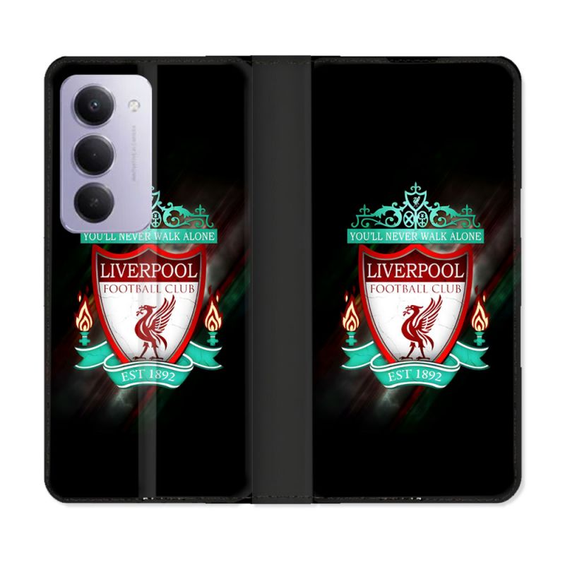 Housse cuir portefeuille Pour Xiaomi Redmi 15 5G Foot Liverpool