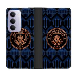 Housse cuir portefeuille Pour Xiaomi Redmi 15 5G Foot Manchester City