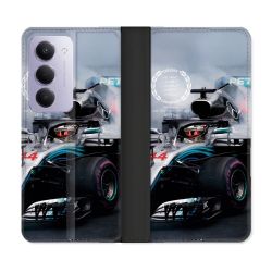 Housse cuir portefeuille Pour Xiaomi Redmi 15 5G Formule 1 F1 Mercedes Petronas