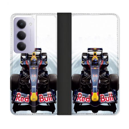 Housse cuir portefeuille Pour Xiaomi Redmi 15 5G Formule 1 F1 Red Bull