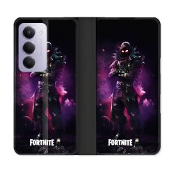 Housse cuir portefeuille Pour Xiaomi Redmi 15 5G Fortnite Raven