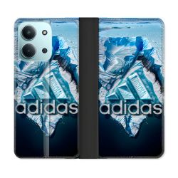 Housse cuir portefeuille Pour Xiaomi Redmi 15C 4G Adidas Iceberg