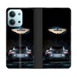 Housse cuir portefeuille Pour Xiaomi Redmi 15C 4G Aston Martin