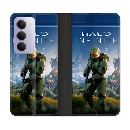 Housse cuir portefeuille Pour Xiaomi Redmi 15 5G Halo