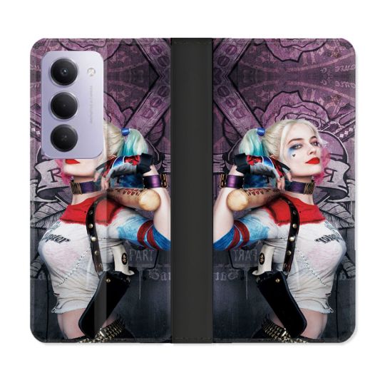 Housse cuir portefeuille Pour Xiaomi Redmi 15 5G Harley Quinn Batte
