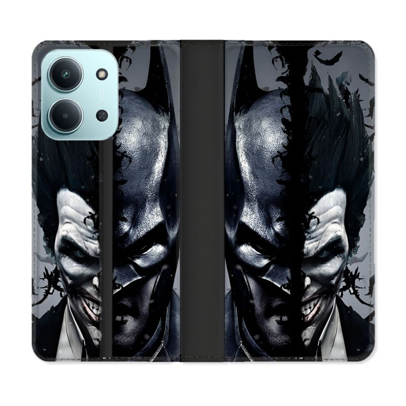 Housse cuir portefeuille Pour Xiaomi Redmi 15C 4G Batman Joker